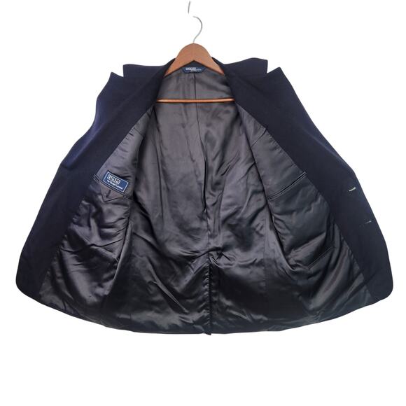 POLO by RALPH LAUREN BLUE 100% CAMEL HAIR SPORT COAT BLAZER JACKET 44” CHEST EUC - Picture 2 of 16